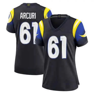 AJ Arcuri Women's Limited Blue Los Angeles Rams Midnight 2025 Rivalries Collection Jersey