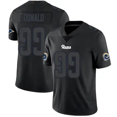 Aaron Donald Men's Limited Black Impact Los Angeles Rams Jersey