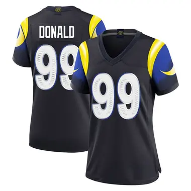 Aaron Donald Women's Limited Blue Los Angeles Rams Midnight 2025 Rivalries Collection Jersey