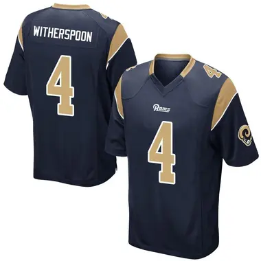 Ahkello Witherspoon Men's Game Navy Los Angeles Rams Team Color Jersey