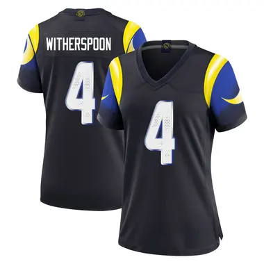 Ahkello Witherspoon Women's Limited Blue Los Angeles Rams Midnight 2025 Rivalries Collection Jersey