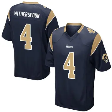 Ahkello Witherspoon Youth Game Navy Los Angeles Rams Team Color Jersey