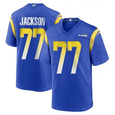 Alaric Jackson Men's Game Royal Los Angeles Rams Alternate Jersey
