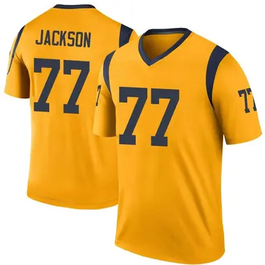 Alaric Jackson Men's Legend Gold Los Angeles Rams Color Rush Jersey