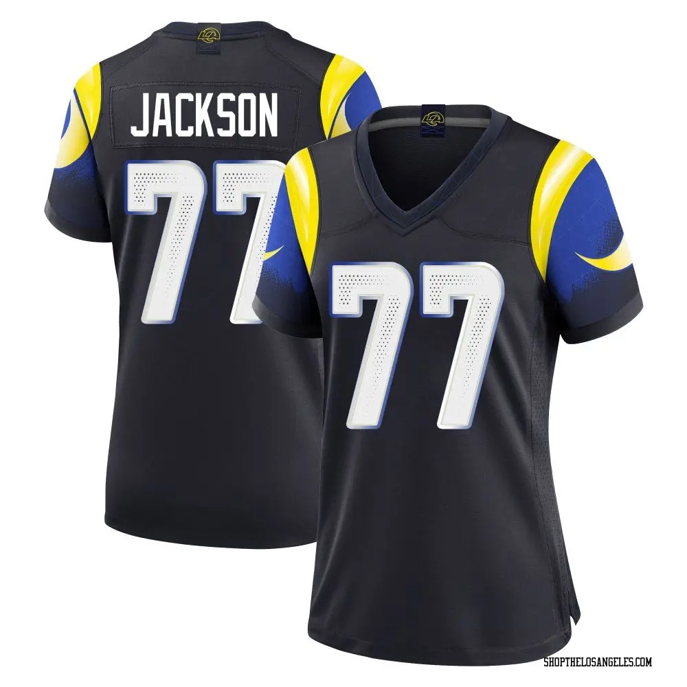 Alaric Jackson Women's Limited Blue Los Angeles Rams Midnight 2025 Rivalries Collection Jersey