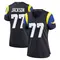 Alaric Jackson Women's Limited Blue Los Angeles Rams Midnight 2025 Rivalries Collection Jersey