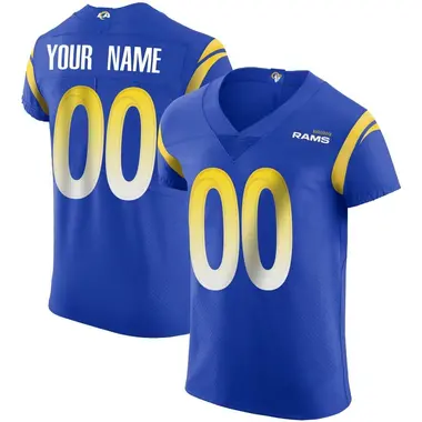 Custom Men's Elite Royal Los Angeles Rams Alternate Vapor Untouchable Jersey