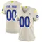 Custom Women's Game Los Angeles Rams Bone Jersey