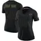 Custom Women's Limited Black Los Angeles Rams 2020 Salute To Service Jersey