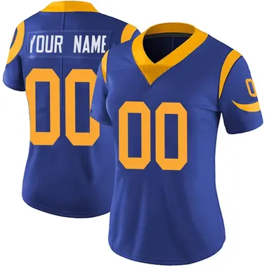 Custom Women's Limited Royal Los Angeles Rams Alternate Vapor Untouchable Jersey