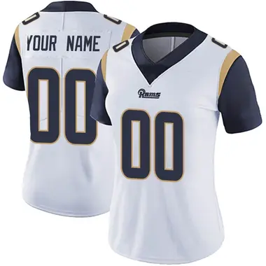 Custom Women's Limited White Los Angeles Rams Vapor Untouchable Jersey