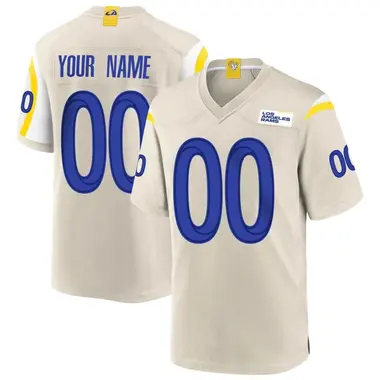 Custom Youth Game Los Angeles Rams Bone Jersey