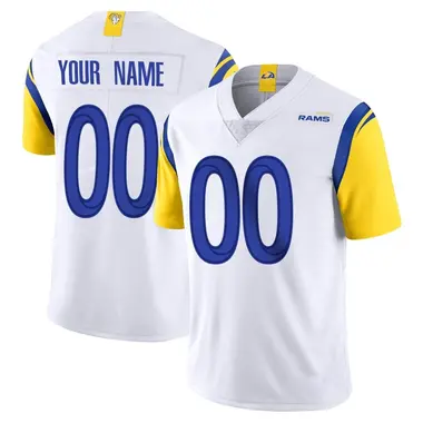 Custom Youth Limited White Los Angeles Rams Vapor Untouchable Jersey