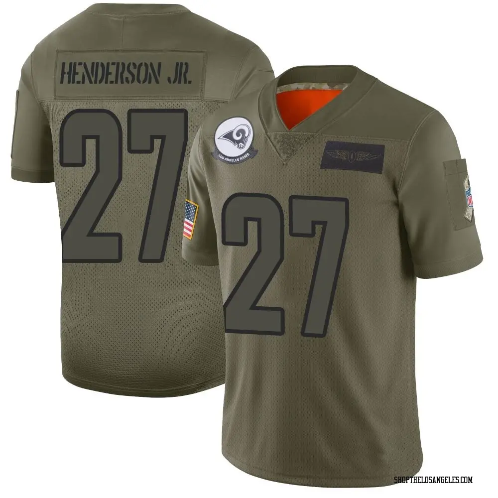 Darrell Henderson Jr. Men's Limited Camo Los Angeles Rams 2019 Salute to Service Jersey