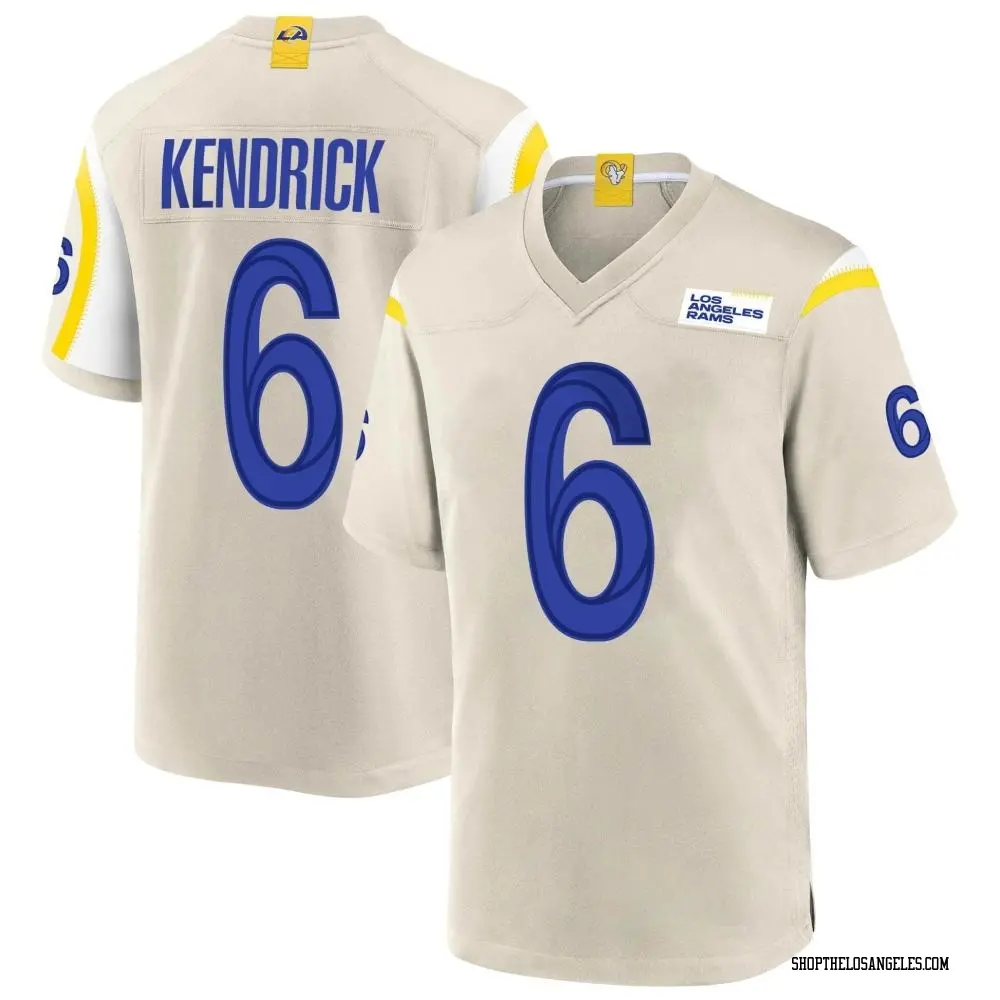 Derion Kendrick Youth Game Los Angeles Rams Bone Jersey