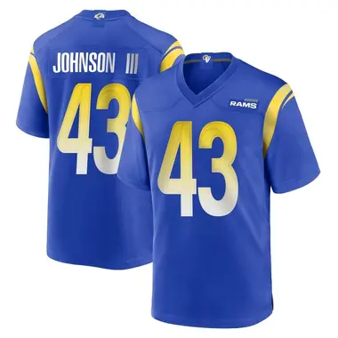 John Johnson III Men's Game Royal Los Angeles Rams Alternate Jersey