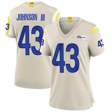 John Johnson III Women's Game Los Angeles Rams Bone Jersey