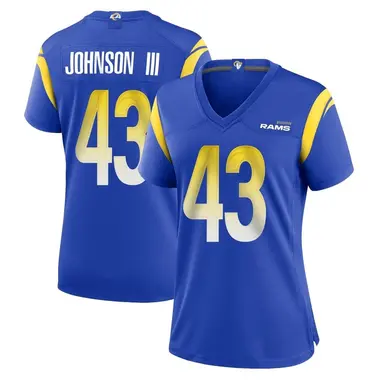 John Johnson III Women's Game Royal Los Angeles Rams Alternate Jersey