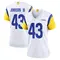 John Johnson III Women's Game White Los Angeles Rams Jersey
