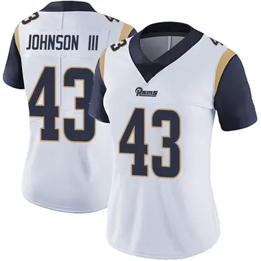 John Johnson III Women's Limited White Los Angeles Rams Vapor Untouchable Jersey