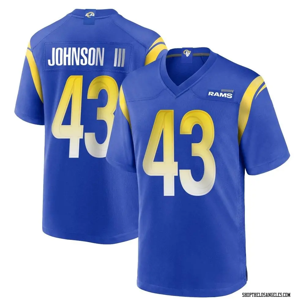 John Johnson III Youth Game Royal Los Angeles Rams Alternate Jersey