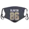 Kendall Blanton Name & Number Navy Los Angeles Rams Face Mask