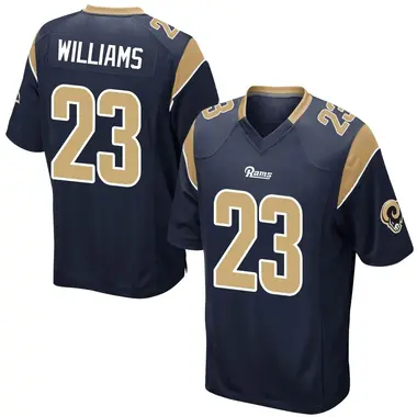 Kyren Williams Youth Game Navy Los Angeles Rams Team Color Jersey