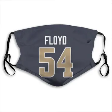 Leonard Floyd Name & Number Navy Los Angeles Rams Face Mask