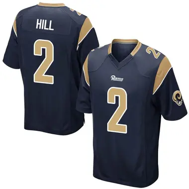 Troy Hill Men's Game Navy Los Angeles Rams Team Color Jersey