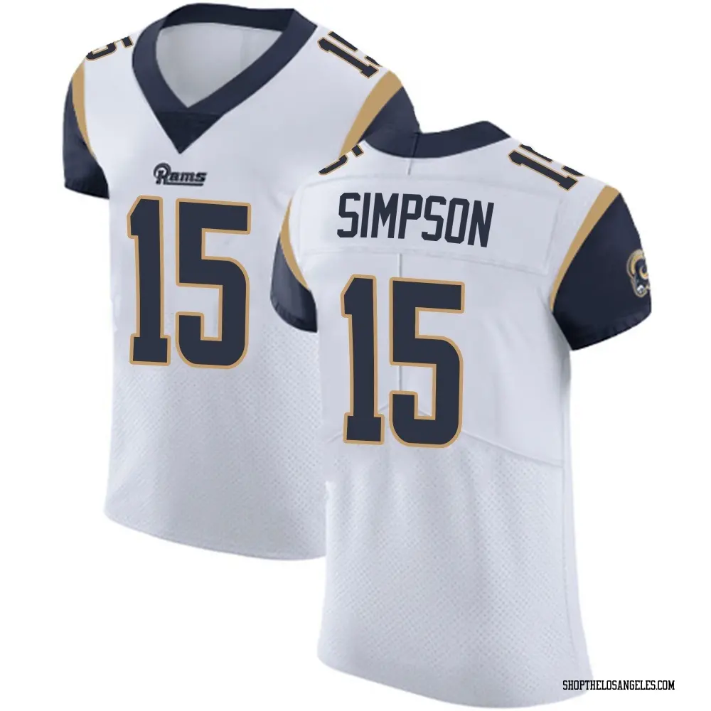 Ty Simpson Men's Elite White Los Angeles Rams Vapor Untouchable Jersey