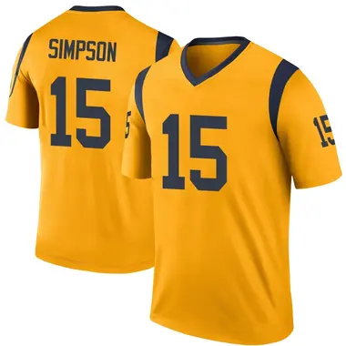 Ty Simpson Men's Legend Gold Los Angeles Rams Color Rush Jersey