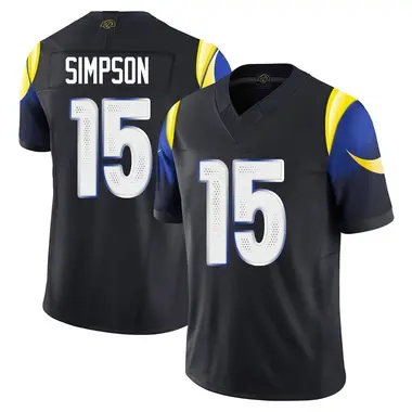 Ty Simpson Men's Limited Blue Los Angeles Rams Midnight 2025 Rivalries Collection Jersey