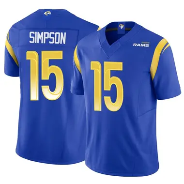 Ty Simpson Men's Limited Royal Los Angeles Rams Vapor F.U.S.E. Jersey
