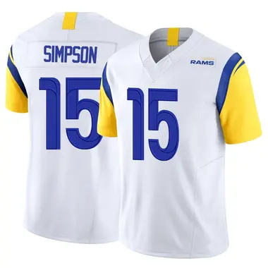 Ty Simpson Men's Limited White Los Angeles Rams Vapor F.U.S.E. Jersey