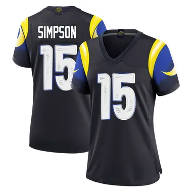 Ty Simpson Women's Limited Blue Los Angeles Rams Midnight 2025 Rivalries Collection Jersey
