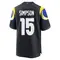 Ty Simpson Youth Game Blue Los Angeles Rams Midnight 2025 Rivalries Collection Jersey