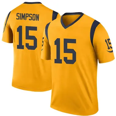 Ty Simpson Youth Legend Gold Los Angeles Rams Color Rush Jersey
