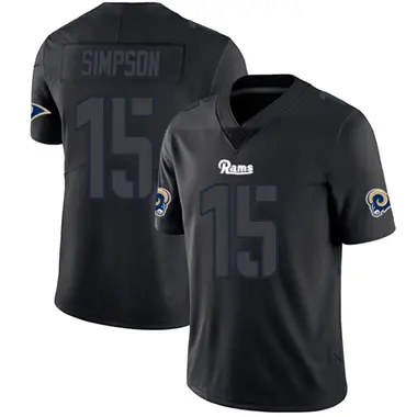 Ty Simpson Youth Limited Black Impact Los Angeles Rams Jersey