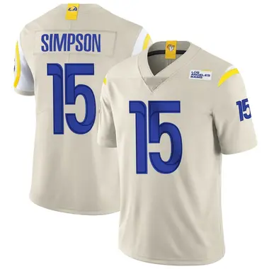 Ty Simpson Youth Limited Los Angeles Rams Bone Vapor Jersey