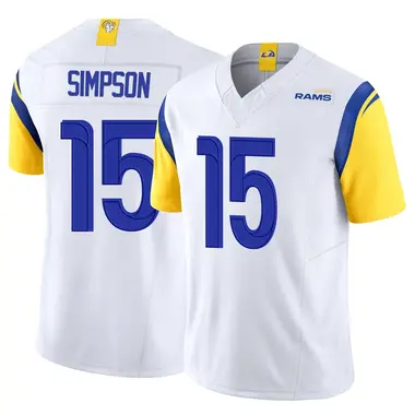 Ty Simpson Youth Limited White Los Angeles Rams Vapor F.U.S.E. Jersey